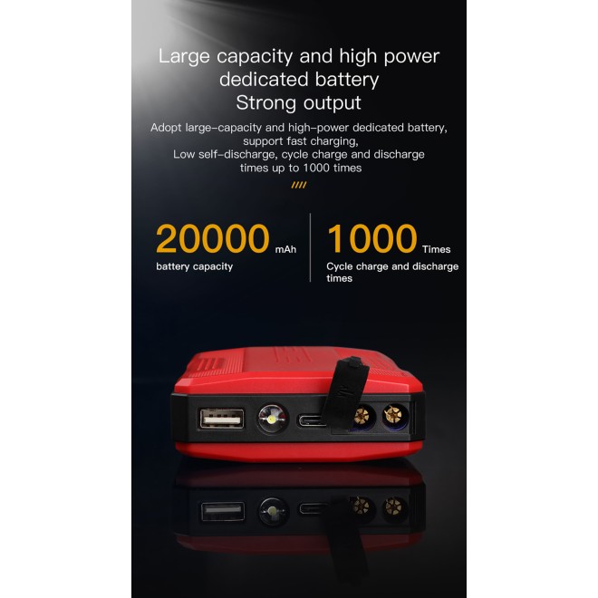 Autobatterie Starthilfe Tragbares Auto Auto Notstart