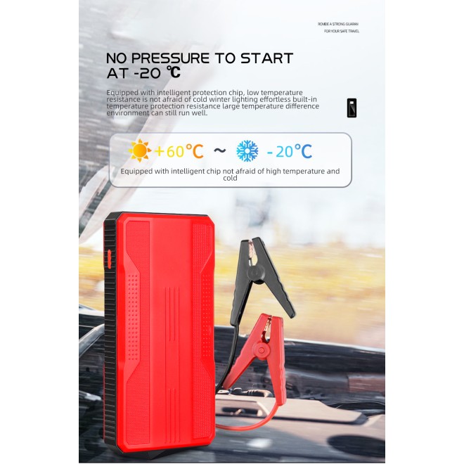 Kaufe Auto Starthilfe Power Bank Tragbare Auto Batterie Booster Ladegerät  12V Start Gerät Auto Notfall Start-up Beleuchtung
